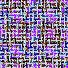 Wall Mural - abstract maze background or pattern