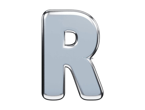 Alphabet text effect 3d rendering vector illustration