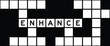 © bankrx - Alphabet letter in word enhance on crossword puzzle background
