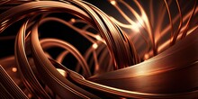 Shining Copper Wire Background