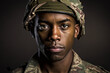 © patrick - Portrait of American soldier, generative ai