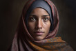 © patrick - Portrait of beautiful muslim woman, generative ai