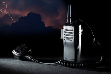 Wall Mural - Emergency two way radio