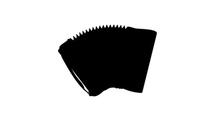 accordion silhouette