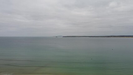 Poster - View from the beach on St. Ives in Cornwall England, February 2023.