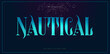 © Martin - Editable Nautical style typeface
