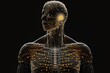 Point of body for needless of acupuncture. Stress and relaxation concept. Traditional Chinese medicine. Generative AI Technology