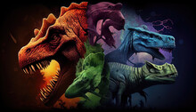 Collage Dinosaur Generate Ai
