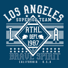 Athletic California sport typography, tee shirt graphics, vectors