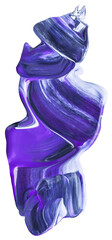 Purple Violet and black Abstract Paint Stroke Fluid Liquid isolate