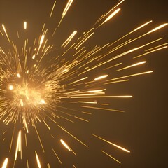 Poster - Sparks and flashes. Screensaver or background.