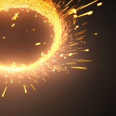 Poster - Sparks and flashes. Screensaver or background.