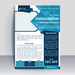 Corporate Blue Modern Business Flayer Banner Template