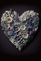 Wall Mural - Hearts and Flowers for Mother's Day