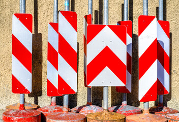 Canvas Print - modern construction barrier in germany