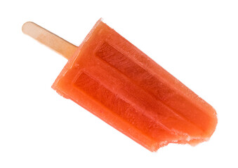 Wall Mural - Grapefruit Popsicles on transparent (background, selective focus)