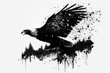 Poster - to soar like an eagle. generative ai