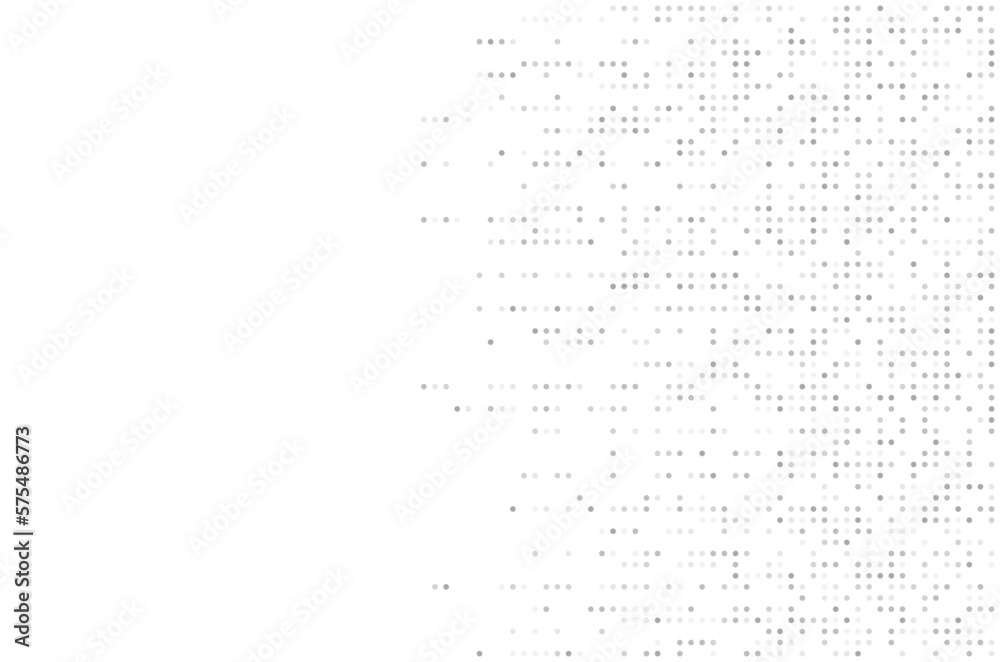 Digital technology background. Digital data dots gray pattern pixel ...