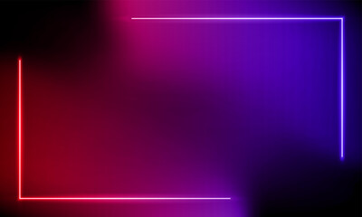 abstract colorful neon background with red purple gradient. 3d render. panoramic shine backdrop. lig