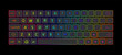 © antoniofrancois - Computer keyboard button layout template with letters for graphic use