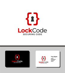 simple and outstanding logo template design for information technology security