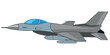 Combat american plane fighter f - 16 vector illustrations