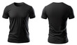 T-Shirt Black Template Front And Back For Business - Generative AI