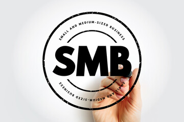 Poster - smb - small and medium-sized business - are businesses whose personnel numbers fall below certain li