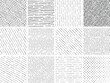 © GRASSS.H - seamless hatch pattern of architectural texture background bundle