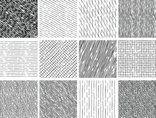 seamless hatch pattern of architectural texture background bundle