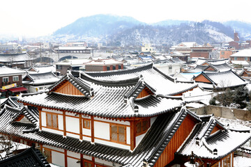 Wall Mural - Traditional Korean Village