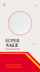 Wall Mural - poster social media . super sale