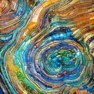 Wall Mural - Vivid Colorful Glass
