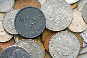 Sticker - coins of different countries