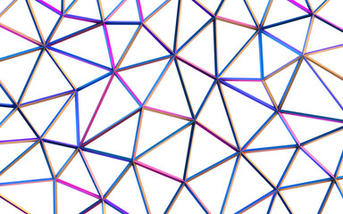 Poster - Abstract colorful structure, 3d render