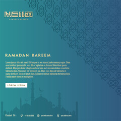 Islamic social media post template for ramadan kareem and good for another islamic party