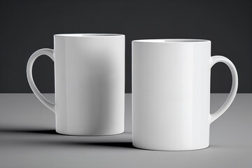 Realistic mug mock up template Easy to change colors Generative