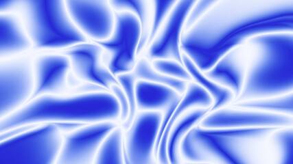 Poster - Abstract background. White- blue wallpaper. Background with blue neon glow. Visualization of rumpled tissue. Simple background for advertising. Backdrop for design. Texture, pattern. 3d image.