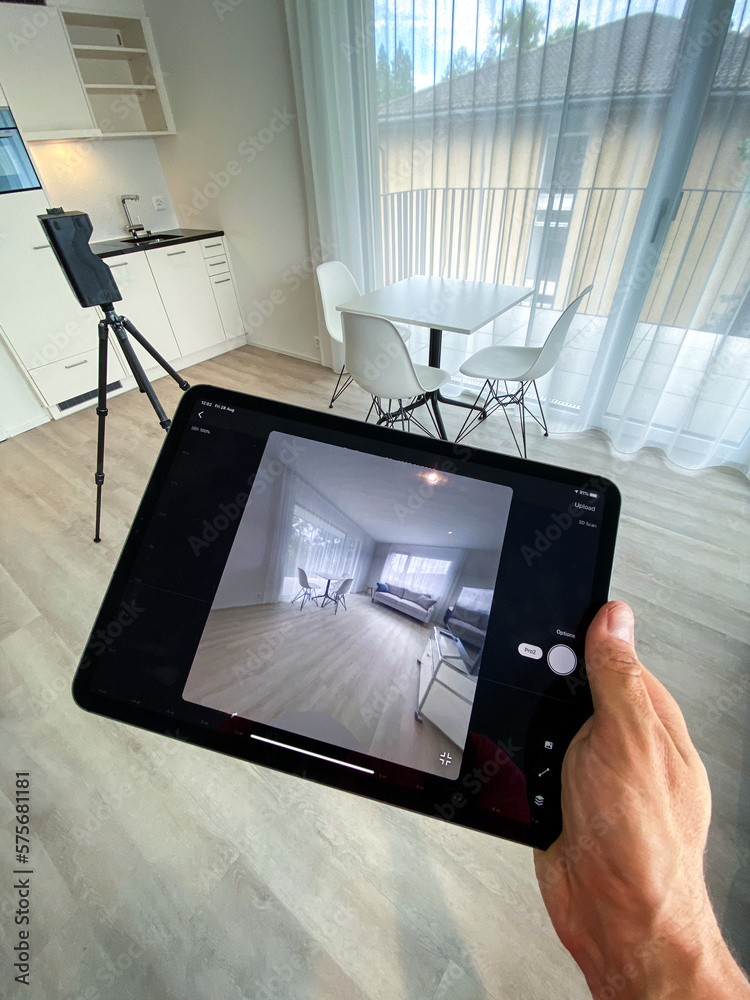 3D rotating camera inside a modern appartment for sale or rent ...