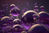 Fototapeta Tulipany - Purple Bubbles