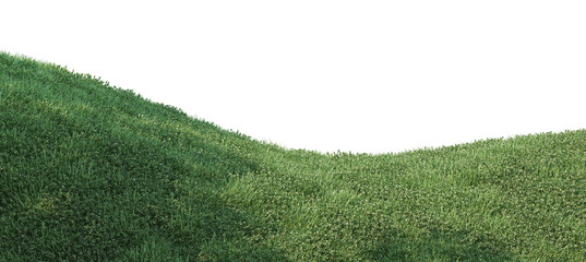 Sticker - Lawn on sloping floor on transparent background