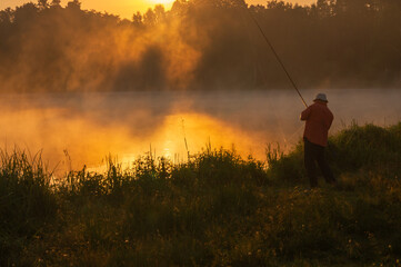 fishing on the lake