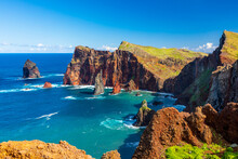 View Of One Of The Best Sights Of Madeira Island. Cape Ponta De São Lourenço, Madeira Island, Portugal