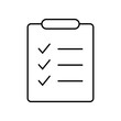 © Maksim - Clipboard and checklist icon. Project management, questionnaire icon. To do list vector icon for web site and app design.