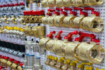 Aufkleber - Plumbing fixtures and piping parts, brass connector water valve for pipe, Brass water valve, Brass water valve