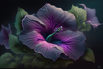 Wall Mural - Petunia flower. Generative AI