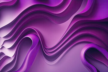 Wall Mural - Abstract purple liquid wavy background. Generative AI