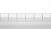 Image Of Balcony Railing Outside Of A Property. 3d Rendering