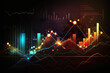 © Nattawat - Technical financial graph on technology abstract background, AI generated