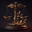 Golden scales of justice,generative ai